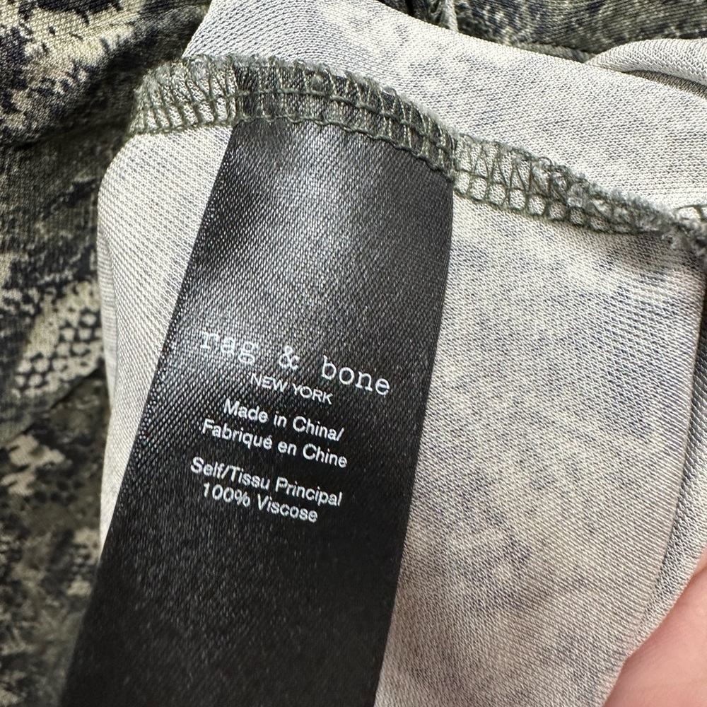 Rag & Bone Jules Twist Front Snake Print Stretch … - image 5